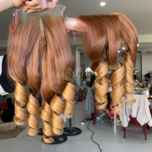 ผมแท้เวียดนามคุณภาพสูงสุด ราคาสุดคุ้ม แบบเด้งดึ๋ง สีออมเบร ชุดต่อผมพร้อมปิดผม ปี 2025 - Product Image 1