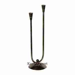 Décoration de table à manger élégante, bougeoir en métal à bon prix, forme longue, bougeoir en métal à 3 supports, éclairage, décoration de table de restaurant - Product Image 6