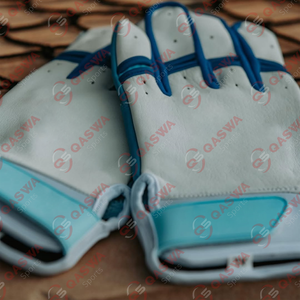 Gants de baseball professionnels avec logo personnalisé Gants de frappeur à manchette courte en cuir de vachette Cabretta pour joueurs - Product Image 1