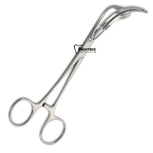 Offre Spéciale Klintmalm Instruments chirurgicaux manuels 7 ''petite pince de greffe de foie en acier inoxydable mâchoires incurvées de 65mm tiges droites - Product Image 6