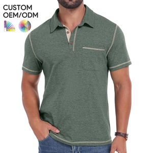Camisa de Hombre, 100% Algodón, Manga Corta, Cierre de Botones, Estilo Casual de Verano, Cuello Clásico, Transpirable, con Estampado por Transferencia Térmica - Product Image 1