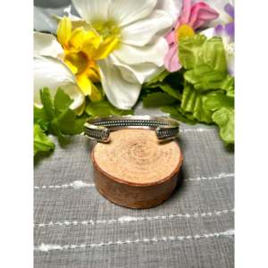 Duane Smith <b>Red</b> Skin Turquoise & Sterling Silver Fashion Cuff <b>Bracelet</b> - Product Image 4