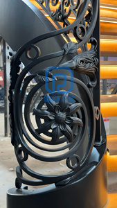 Escalier en colimaçon en marbre à double courbure personnalisé de luxe, design moderne, fabricant professionnel au Vietnam - Product Image 5