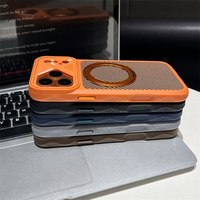 Funda de Fibra de Carbono con Anillo Giratorio de 360 Grados y Diseño Eléctrico para Apple iPhone 17 Air/18 Pro Max/16 Plus/15