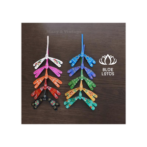 Juguete de libélula de bambú vietnamita tradicional, regalo artesanal de LOTO AZUL - Product Image 1