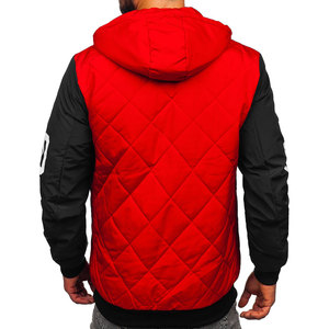 Hot Selling Custom Solid Colors Baseball Quilted <b>Jacket</b> for Men's New Winter Collection 2023 - Product Image 2
