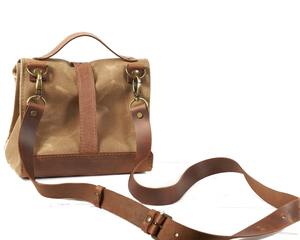 Vintage Leather Canvas Eco-Friendly Insulated <b>Lunch</b> <b>Bag</b> 2 Persons Portable Food <b>Tote</b> for Office Work and Daily Use LCLB-0008 - Product Image 5