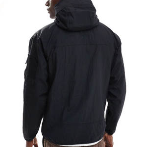 Veste coupe-vent technique de luxe personnalisable, 14 fermetures éclair, capuche, col montant, vêtements de sport pour le printemps, coupe-vent fin - Product Image 3