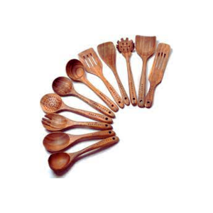 Juego de utensilios de cocina de madera ecológicos hechos a mano, diseño personalizado, color personalizado para uso en restaurante, fabricante de Vietnam razonable - Product Image 2