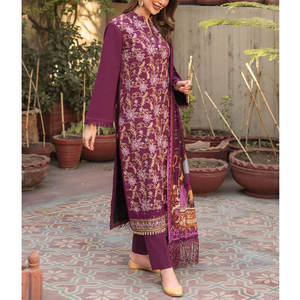 Nouvelle mode de costumes de pelouse pour femmes, robe d'été, vêtements pour femmes, costumes de pelouse pakzans au prix de gros 2023 - Product Image 4