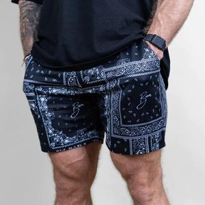 Shorts de sport pour hommes à séchage rapide, taille élastique, 100 % coton, respirants, imperméables, pour la course et le jogging - Product Image 1