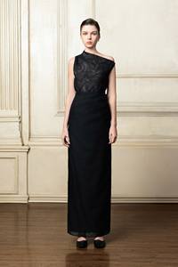 Primavera Verano 2025 ropa de mujer Midi falda de mujer con abertura lateral ALETHEA ASYMMEKIC falda patrón de hojas 2025 ropa de mujer - Product Image 3