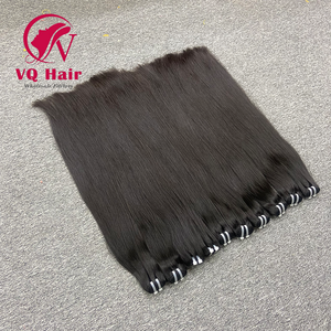 Extensiones de cabello humano sin procesar vietnamita virgen Real de alta calidad Paquetes de alto grado Máquina recta Trama doble 100g - Product Image 1