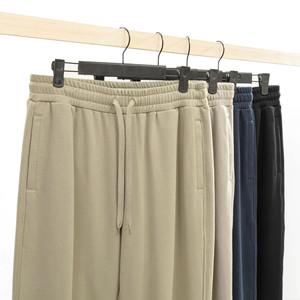 Design personnalisé de haute qualité couleur unie hommes pantalons de survêtement lâche décontracté printemps sports de rue pantalons de jogging pour hommes femmes - Product Image 3