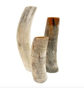 Verre à corne de boisson personnalisé OEM ODM fabriqué en Inde Verre à corne de boisson incurvé unique OX/Buffalo - Product Image 3