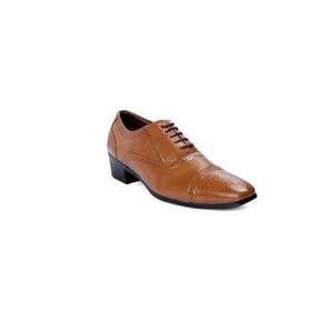 รองเท้าหนังแท้ผู้ชายแบบเปิดนิ้วเท้า ดีไซน์หรูหรา เหมาะสำหรับมืออาชีพในองค์กร น้ำหนักเบา สวมใส่สบาย เหมาะสำหรับฤดูใบไม้ผลิและฤดูร้อน - Product Image 4