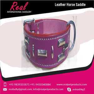 Collar de cuero para perro, Material de cuero de alta calidad, sobre bloqueado, de fabricante indio, proveedor - Product Image 5