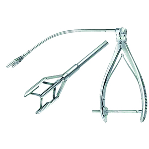 Instrumentos médicos quirúrgicos manuales Dilatadores vasculares de tubo de acero inoxidable con mecanismo de tornillo 8-42mm Longitud del brazo y 184mm - Product Image 2