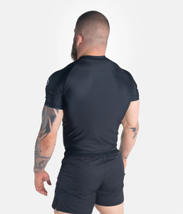 Camiseta Deportiva de Manga Corta para Hombre, Transpirable, Ecológica, 100% Poliéster, de Secado Rápido, Elástica, para Natación - Product Image 6