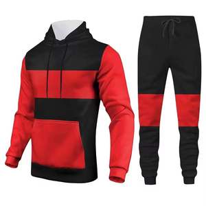 Conjunto Deportivo de Dos Piezas para Hombre, Pantalones Deportivos y Sudadera con Capucha de Punto 100% Algodón, Transpirable, con Pedrería, Estilo Jogger Acampanado, OEM - Product Image 4