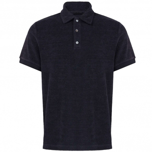 Logo personnalisé plaine 100% coton de haute qualité vierge éponge velours Polo pour hommes chemises unisexe Logo personnalisé hommes Polo Shirt - Product Image 1