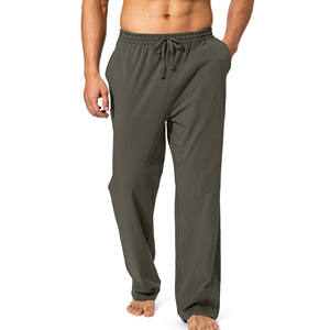 Venta al por mayor de alta calidad de las mujeres universales pesados de algodón deportes de los hombres pantalones de ajuste suelto logotipo personalizado Casual invierno acampanado pantalones de chándal - Product Image 2