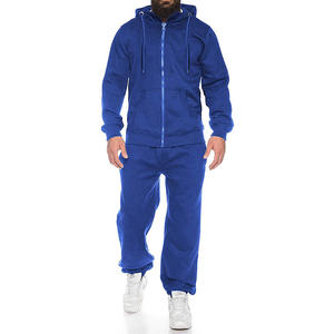 Conjuntos de ropa de invierno para hombre, chándales deportivos informales, Sudadera con capucha estampada, pantalones de chándal, sudadera con cremallera de lana, talla grande, ligera - Product Image 2