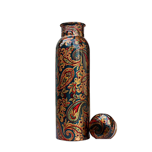 Bouteille de cuivre en métal antique personnalisée de haute qualité faite à la main pour les meilleures ventes utilisées comme verres - Product Image 1