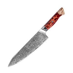 Wholesale Customized OEM ODM Cutlery Factory Chef <b>Knife</b> Professional Colorful Resin and Wood Handle <b>Knife</b> Damascus Steel <b>Kitchen</b> - Product Image 3