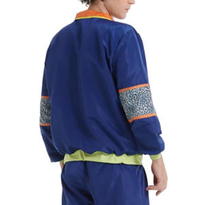 ชุดวอร์มแขนยาวของผู้ชายสีพื้นชุดวอร์มกันลมระบายอากาศได้แฟชั่นตามสั่งดีไซน์แนวสตรีท - Product Image 5