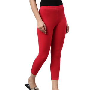 Red Color Breathable Spandex/Nylon Mid <b>Waist</b> <b>Trainer</b> Yoga Pants Butt Lifting Sport Seamless Hip Hop Women Yoga Leggings - Product Image 2