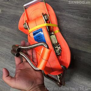 Industrial-Grade Extra-Strong Polyester <b>Ratchet</b> <b>Tie</b>-<b>Down</b> Straps for Secure Cargo Fastening - Product Image 6