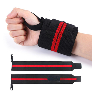 Bandages de poignet d'haltérophilie à bande élastique en nylon à haute élasticité avec logo personnalisé accessoires de gymnastique de compression pour entraînement de musculation - Product Image 2