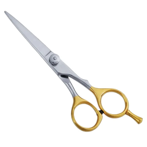 Ciseaux à cheveux en acier inoxydable de 6 pouces pour gaucher, avec lame droite et tranchante, accessoire de travail pour salon de coiffure et barbier, pour les soins de beauté - Product Image 6