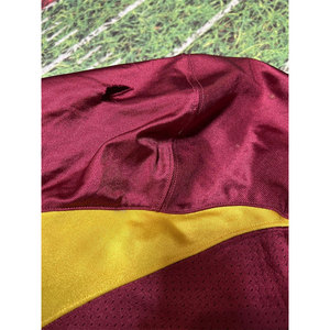 Conjunto de camiseta de fútbol americano para jóvenes adultos unisex granate dorado/Uniforme sublimado personalizado con técnica impresa de manga corta - Product Image 5