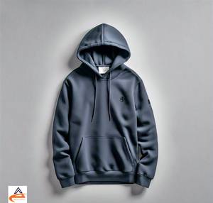 350ทันสมัยสำหรับผู้ชายมีฮู้ด GSM ฤดูหนาวผ้าฟลีซระบายอากาศได้ดีพิมพ์ลายพัฟปกเสื้อมีฮู้ด - Product Image 5