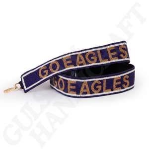 Hermoso cinturón de cuentas de colores rosa y dorado con diseño GO NOLES, hecho a mano en India para niñas. - Product Image 5