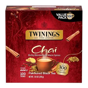 Twinings Chai <b>Black</b> Tea Individually <b>Wrapped</b> Bags, 100 Count - Product Image 4