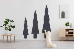 Protector de Pared Decorativo y Funcional de <span class=keywords><strong>Fieltro</strong></span> de Poliéster No Tejido para Gatos, para Protección de Paredes Interiores - Product Image 5