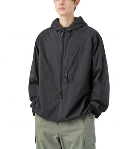 Vestes imperméables de randonnée printemps automne Hommes Sports de plein air Pêche Capuche Manteau fin Coupe-vent pour hommes - Product Image 4