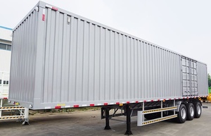 3 Ejes 45ft 53ft Dry Van Semi Remolque Caja de carga de hierro Contenedor para transporte de mercancías a granel Camión Remolque - Product Image 2