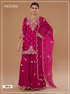 Collection de costumes Salwar brodés Blooming Vichitra Catalogue complet disponible au tarif de gros, collection premium en gros. - Product Image 2