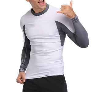 Direct Factory OEM High Quality Men Compression Shirt Rash Guard Custom Sublimation Long Sleeve Rash Guard Gym Wear - Product Image 6