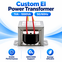 Transformateur de puissance basse fréquence personnalisé EI 1VA-1000VA, entrée 110V 220V 230V, sortie 6V 12V 24V 48V, bobinage en cuivre