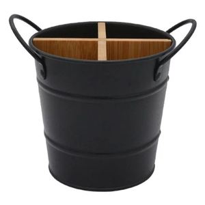 Indian Exporter Offers Best Quality Metal Bucket Wood Partition Cutlery Holder Spoon Kitchen Use Spoon Rests Pot <b>Clips</b> Low Price - Product Image 3