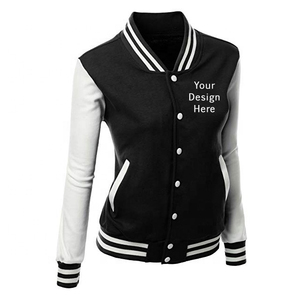 Hot Sale Cheap Price Windbreak Custom logo Varsity Jackets for Women Crew Neck Baseball <b>Coats</b> Letterman Jacket Woman - Product Image 6