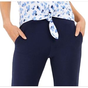 Pantalones Cortos para Mujer Michael Kors, Azules, Talla Grande, Cintura Baja, Pierna Recta, Transpirables, con Puños Arrugados, Estilo Hip Hop Cargo - Product Image 2