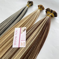 Extensions de cheveux brésiliens 100% vierges Remy, toutes couleurs, pré-collées I-Tip, double trame, résistantes à la chute, cheveux raides