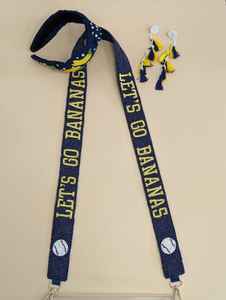 <b>Fabric</b> Strap <b>Belt</b> with Colorful Embroidery Accents - Product Image 2