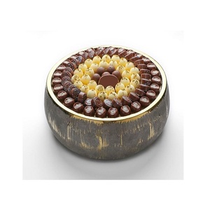 Cuenco de chocolate de forma redonda hecho a mano Cuenco de dulces de chocolate de color plateado martillado de aluminio a un precio asequible - Product Image 6